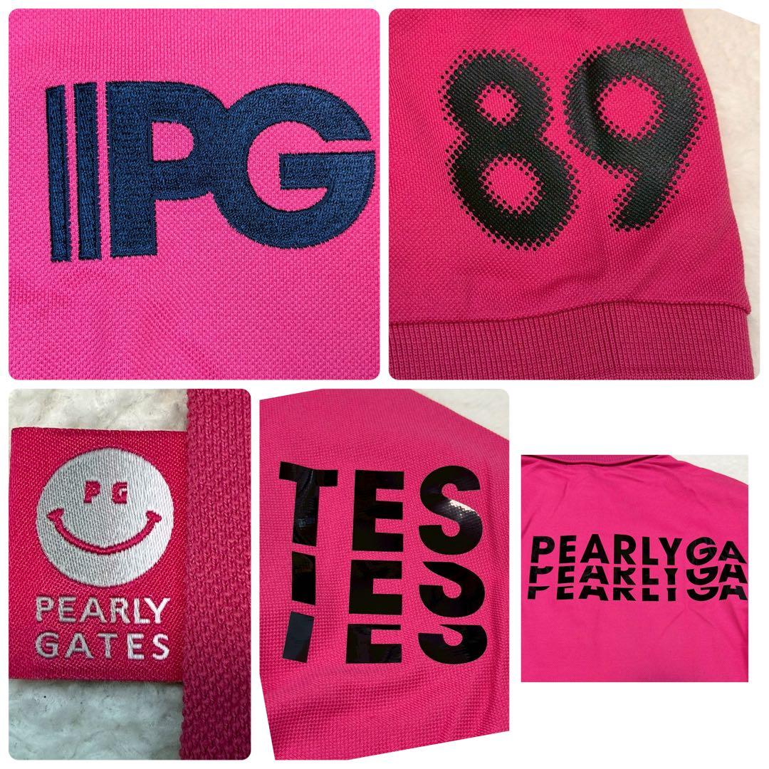 新品 size6 パーリーゲイツ ポロシャツ ロゴ ゴルフウェア 大きいサイズ