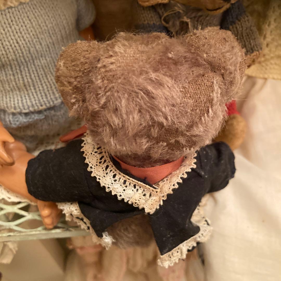 ヴィンテージ テディベア ドレス付き