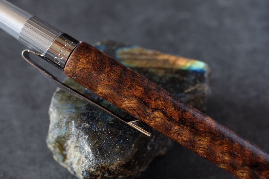 PG5木軸カスタム0226　高村杢工房 製図用シャープペンシル　バチックマンゴー