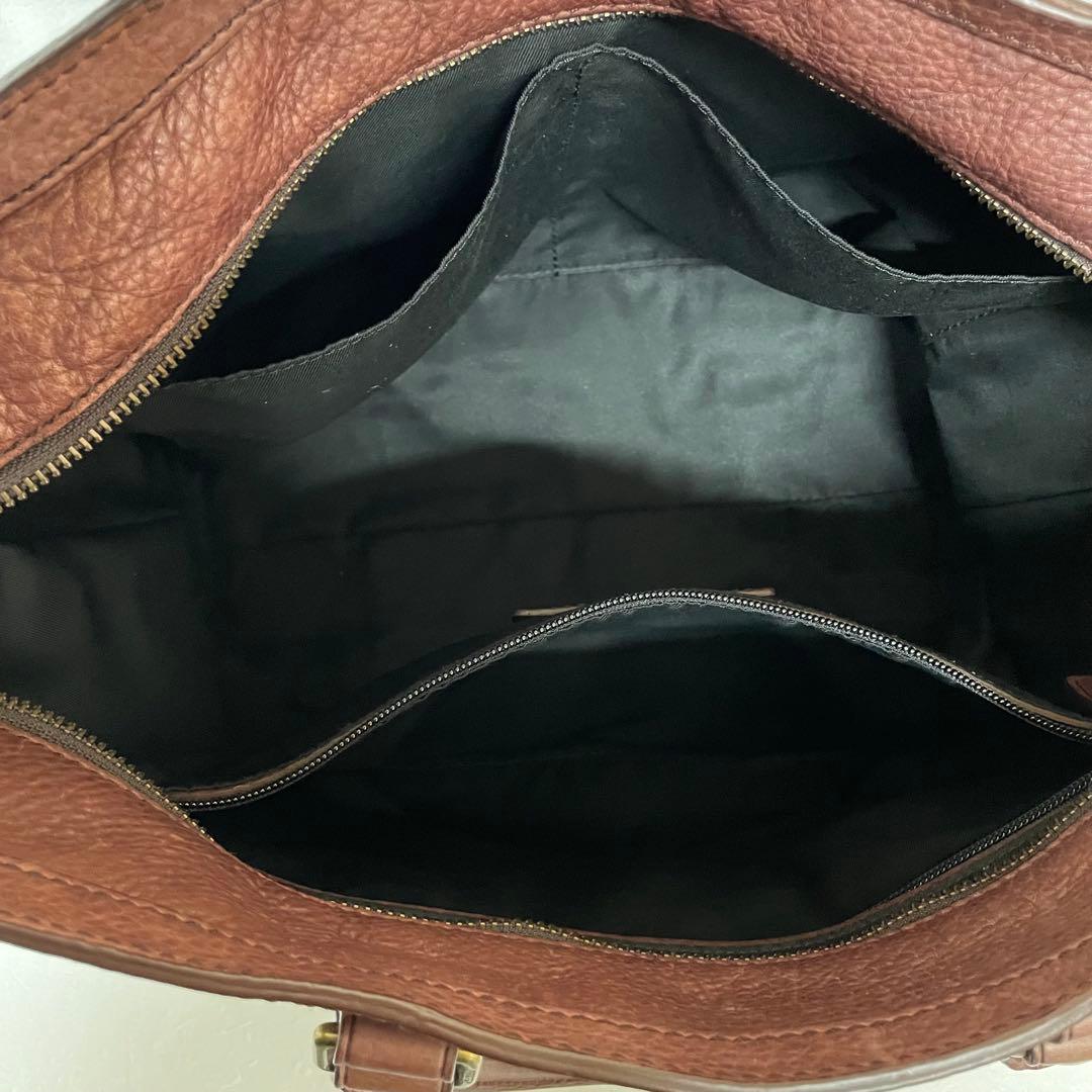 COACH コーチ トートバッグ ブリーカー チャーム付 レザー カーキ A4