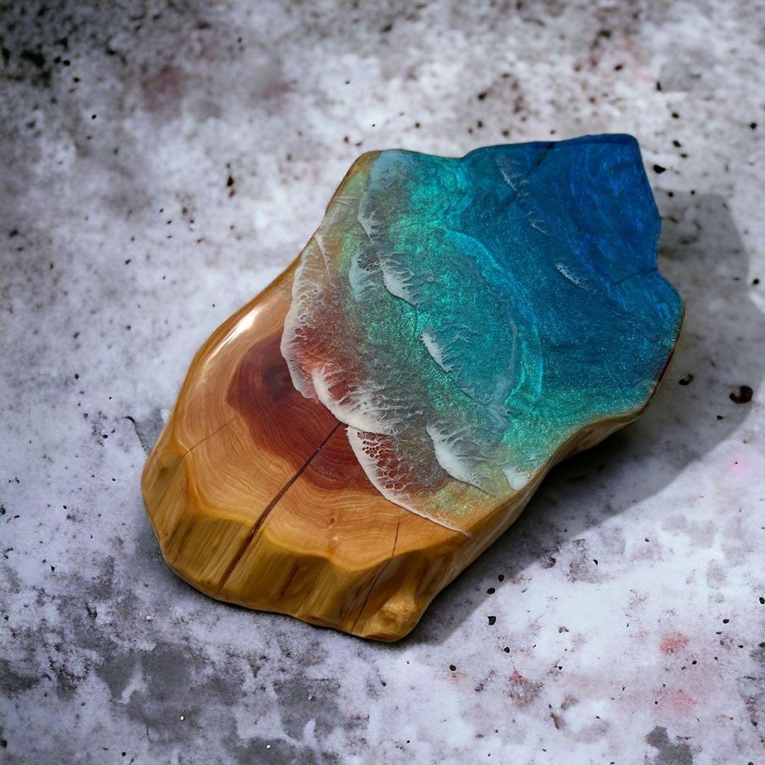 一点物　レジンアート　海アート　インテリア　オーシャンアート　無垢