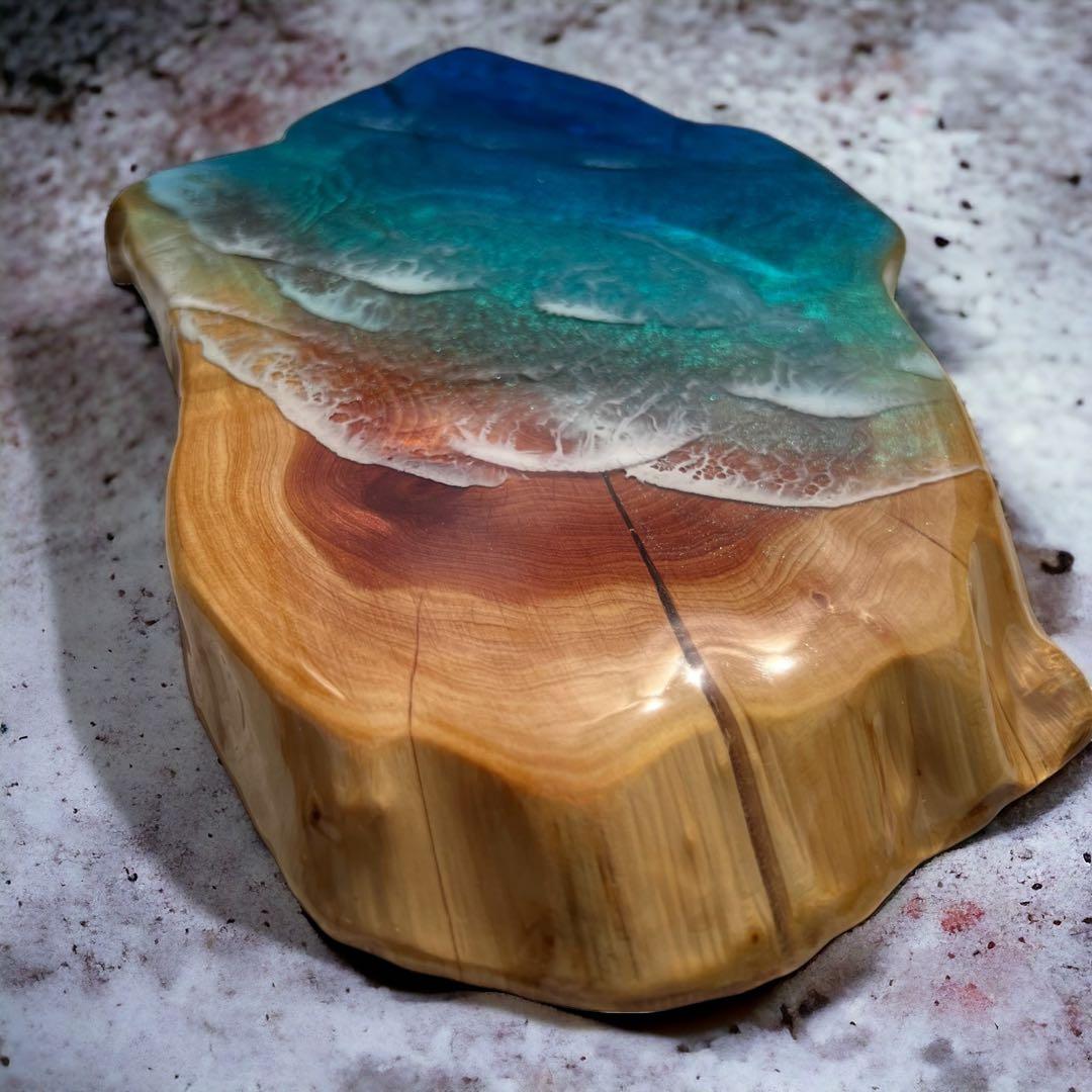 一点物　レジンアート　海アート　インテリア　オーシャンアート　無垢