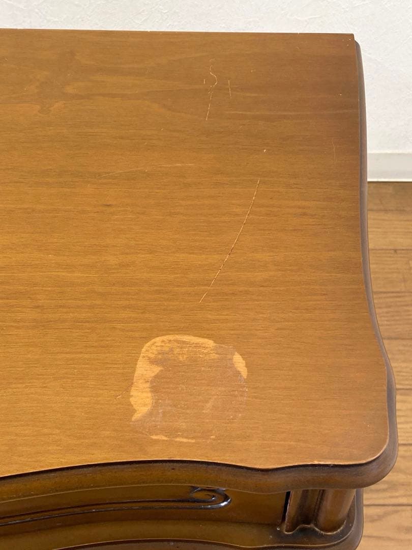 アンティーク調 サイドテーブル 飾り棚 コンソール 花台 猫脚 インテリア