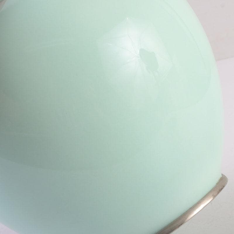 七宝焼　花文　花瓶　唐木台付　共箱　V　9254