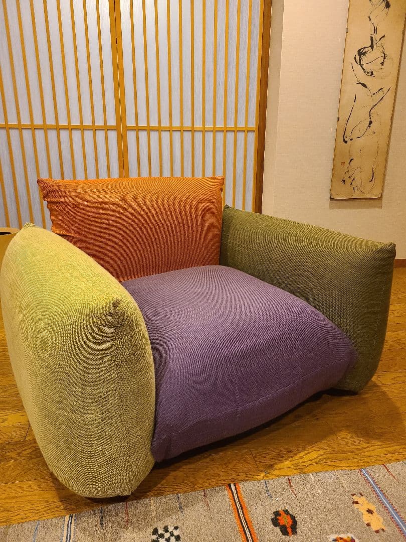 まりあんぬ　arflex　マレンコ　１人掛けソファカバー