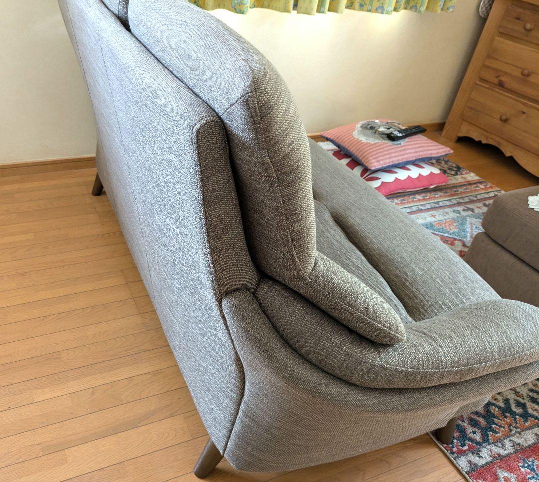 直接引き取り限定✩ニトリ✩美品3人掛け布張りソファ