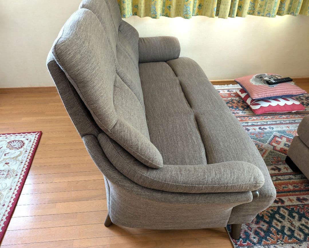 直接引き取り限定✩ニトリ✩美品3人掛け布張りソファ