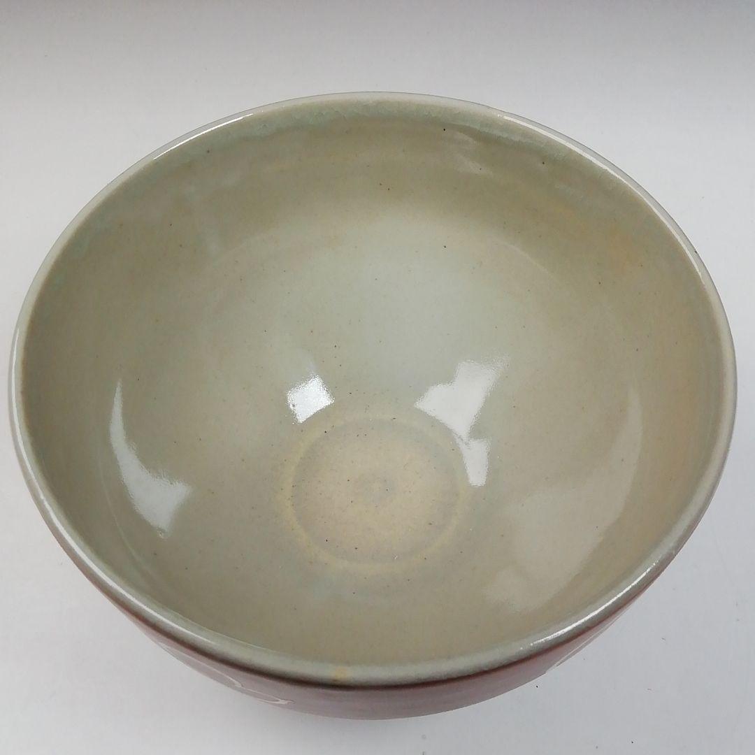 Ｔ９７２　数茶碗　九客　『独楽形　金襴手　六瓢』『寿宝窯 造』　共箱　茶道具