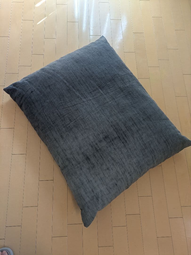 フランス製　ヴィンテージ生地　大きいクッション 85cm x 70cm