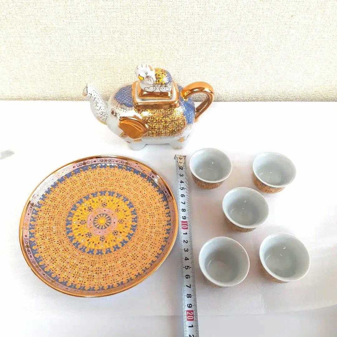 像の茶器　茶器　金