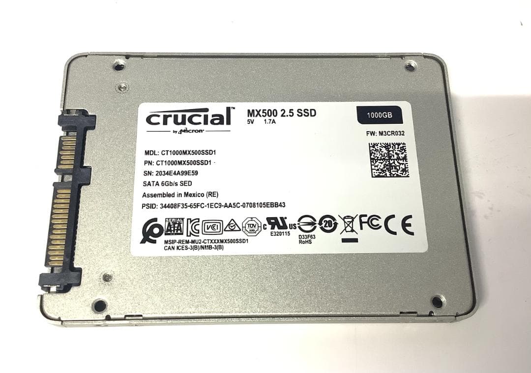 ③-WA358-Crucial SATA 1TB SSD 2.5 1点