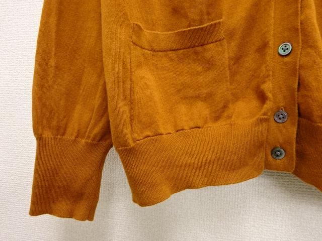 アパルトモン　BASIC KNIT CARDIGAN　綿100％　茶