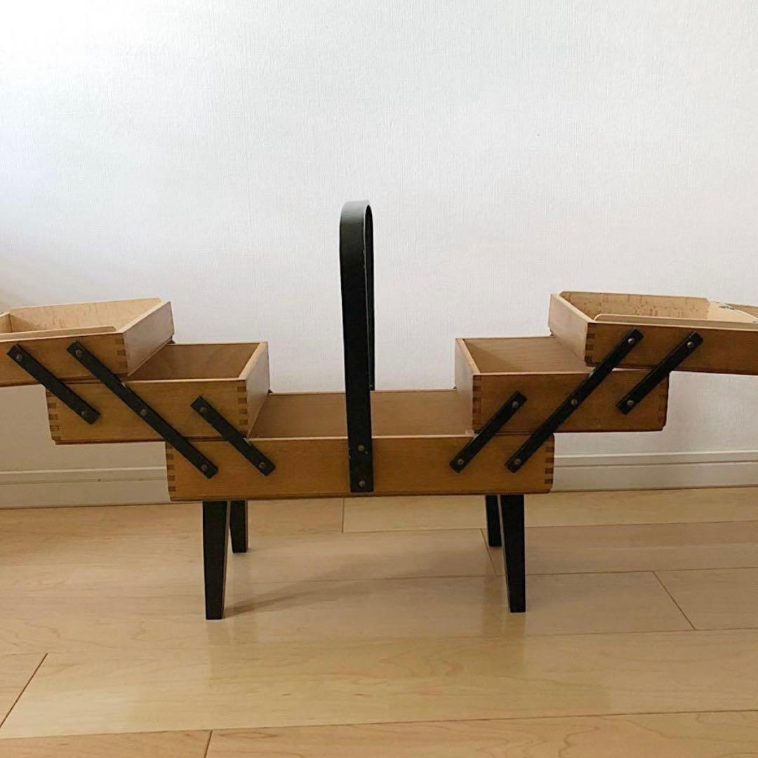 イギリス アンティーク ソーイングボックス　ヴィンテージ　ビンテージ　裁縫箱