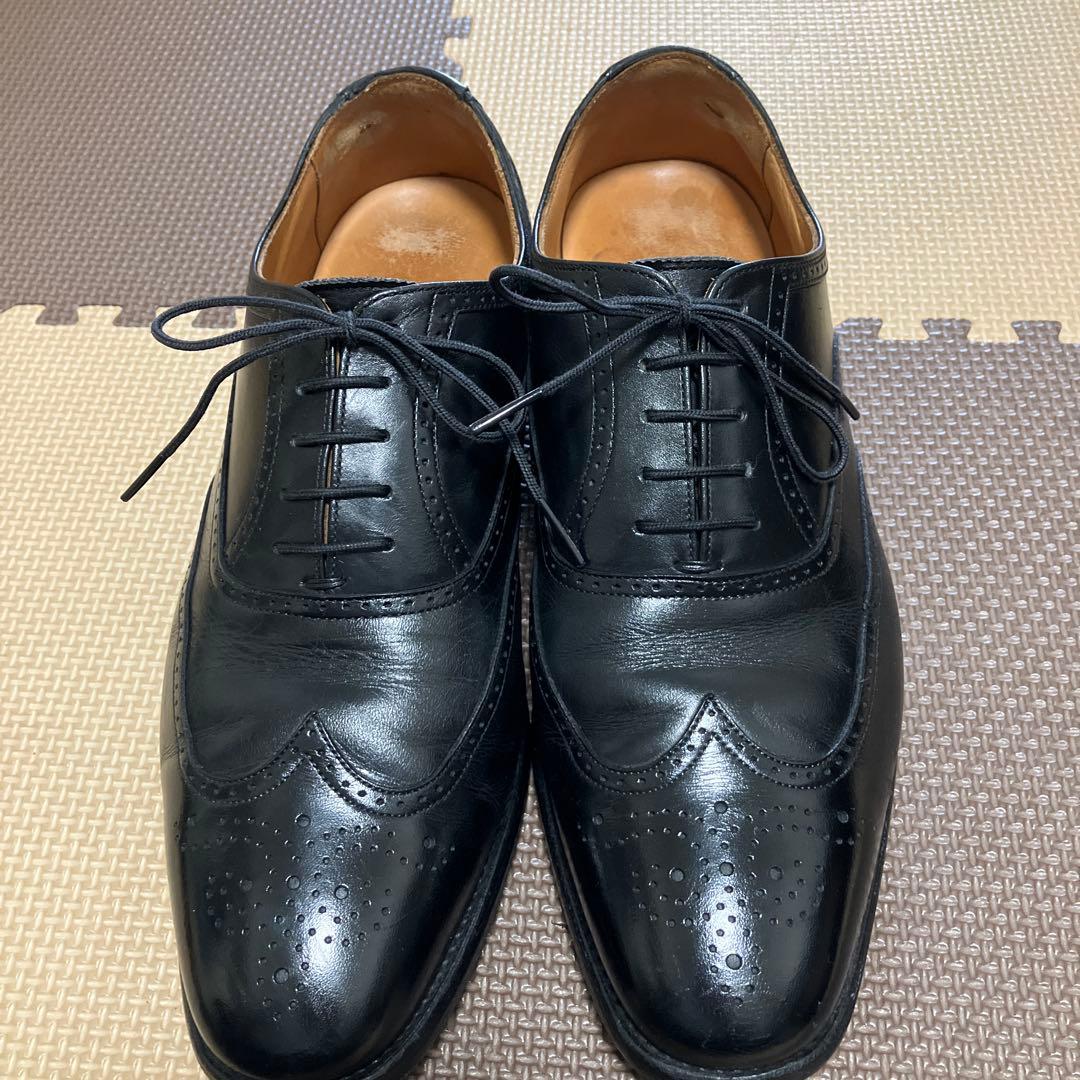 スコッチグレインウィングチップ ブラック