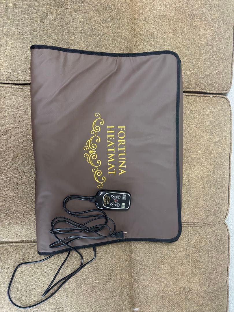 【日本製】岩盤浴ヒートマット ブラウン エステ 遠赤外線 ホットマット