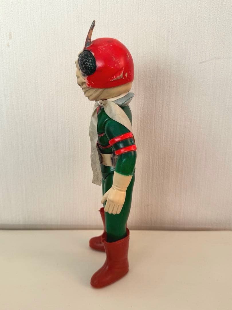 旧バンダイ 仮面ライダーV3 面取れ 当時物 マフラー付き