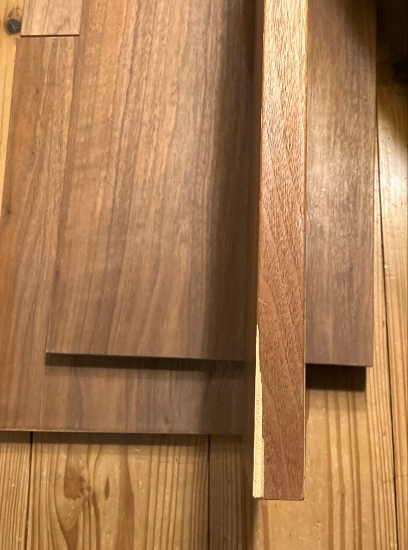 無印良品　スタッキングシェルフ　追加3段　ウォールナット