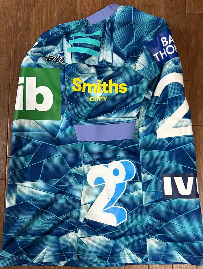 BLUES ラグビージャージ　adidas GPSポケット付き