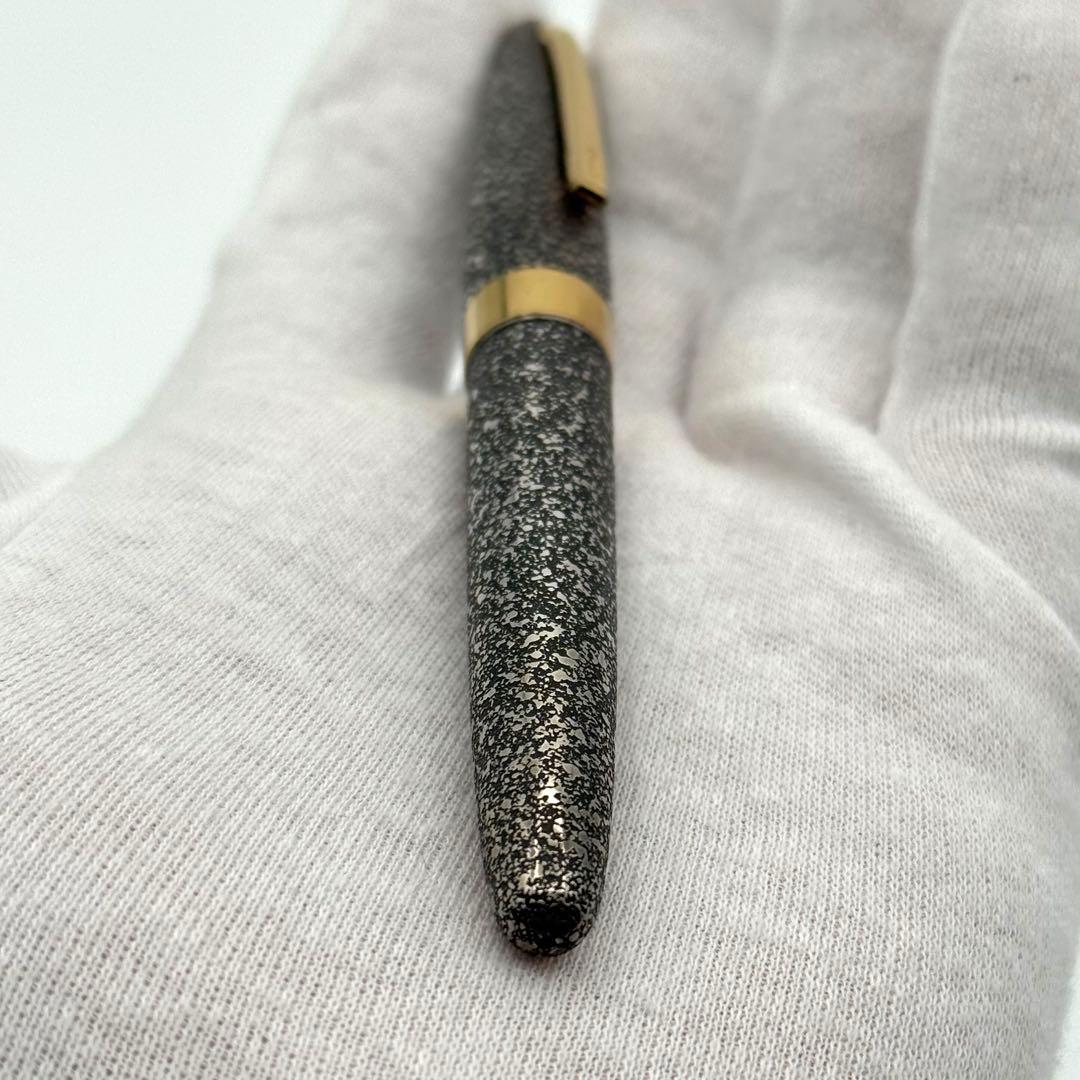 絶版 Pilot パイロット シルバーン 燻　石目散らし 万年筆 18K