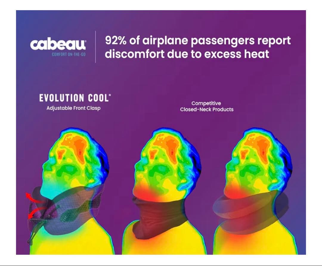 【新品未使用】Cabeau Evolution Cool ネックピロー 水色