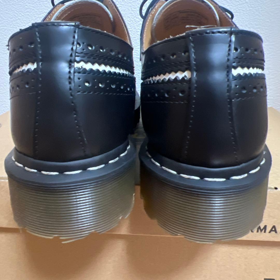 3989 BEX ブローグ シューズ(白黒)29cm（UK10）