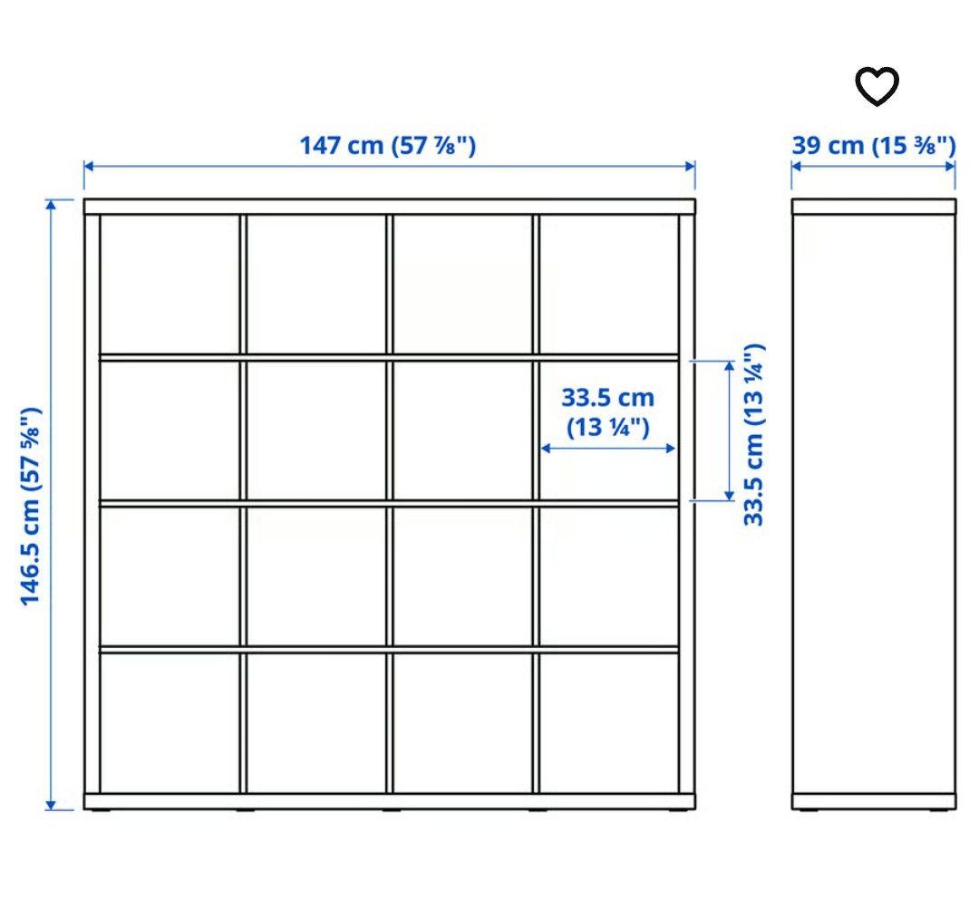 IKEA カラックス4×4 ブラック木製ラック 16個直接渡し5,000円