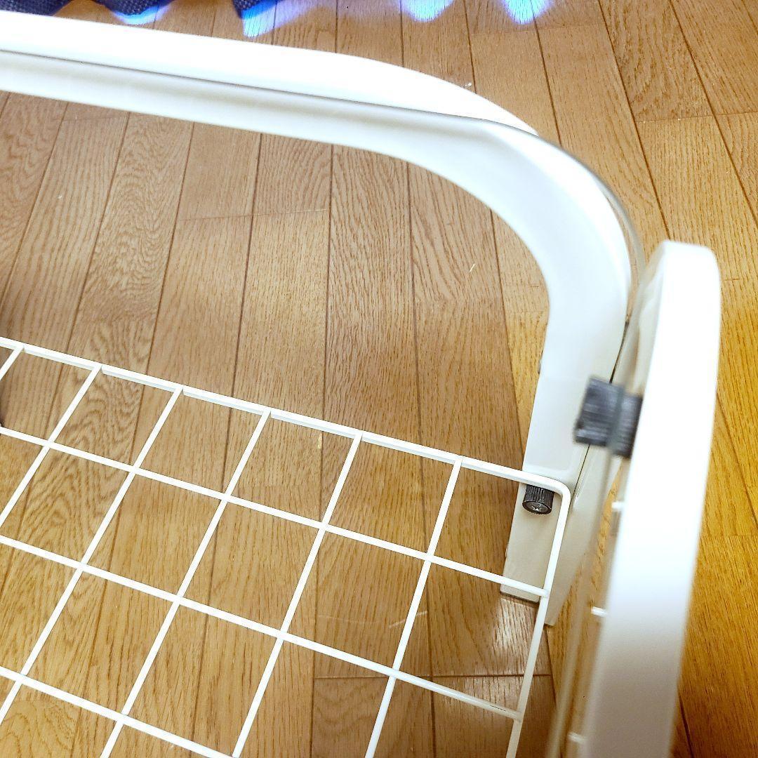 ミッドセンチュリー　ガラス天板テーブル　ホワイト　ローテーブル　昭和レトロ