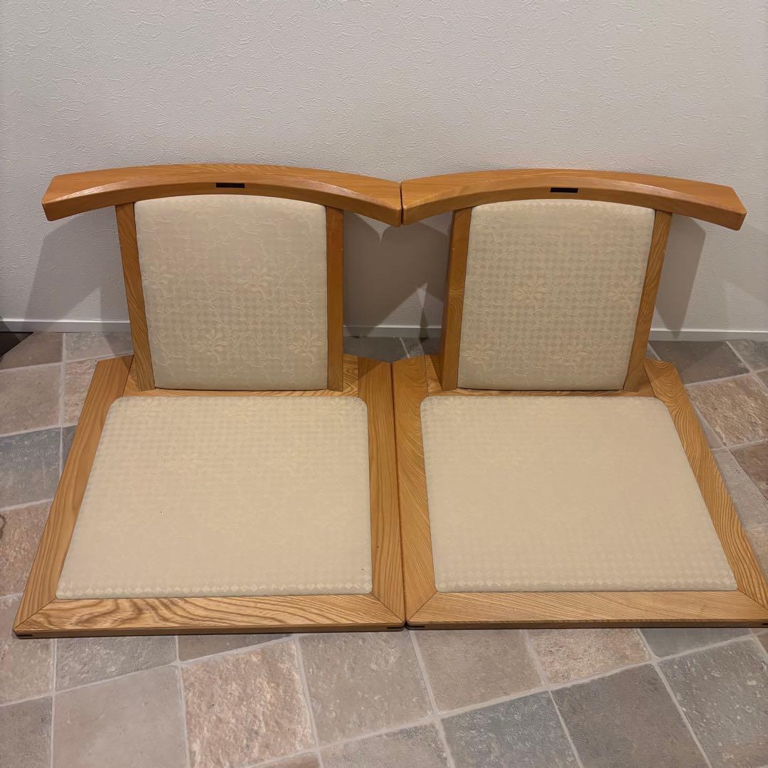 MORISHIGE 定価17万国内最高峰モリシゲ 水葉 和家具和室 座敷椅子2脚