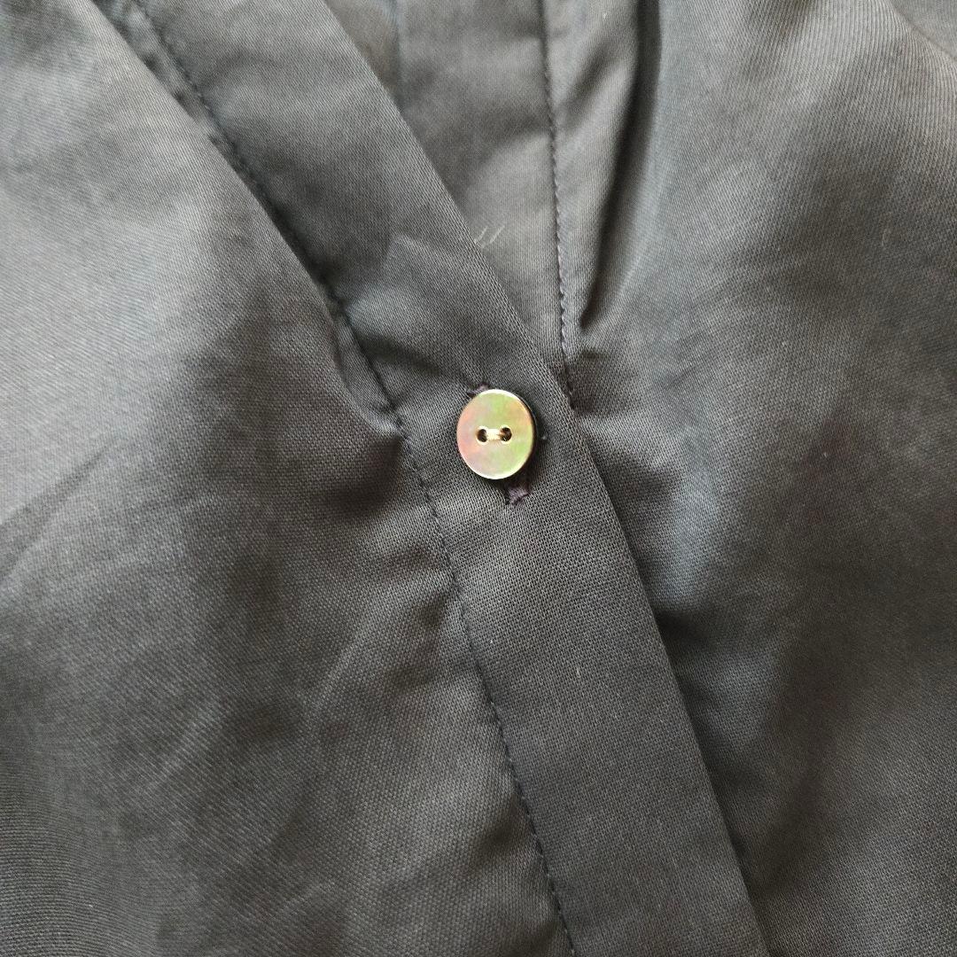 25SS 美品 トゥモローランド シャイニーオーガンジー シャーリングブラウス