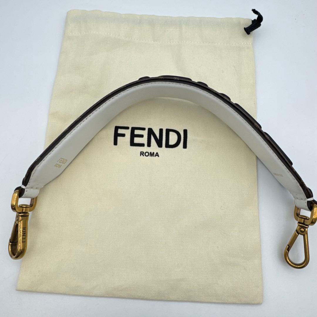 【保管袋付き】FENDI ストラップユー　FILA コラボ　レザー　ハンドル