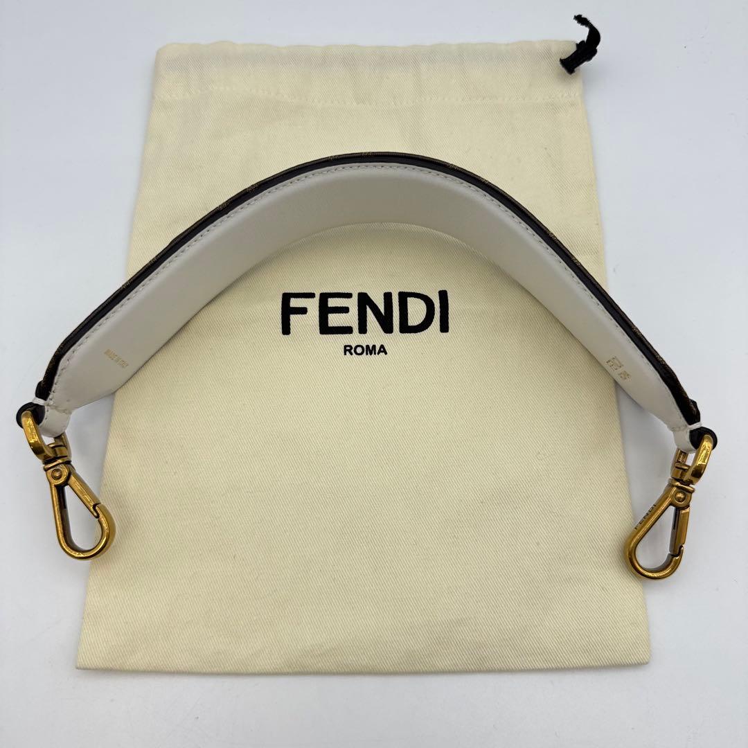 【保管袋付き】FENDI ストラップユー　FILA コラボ　レザー　ハンドル