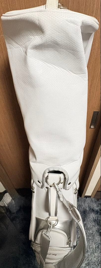 PING ホワイト キャディバッグ ダイヤモンドキルティング