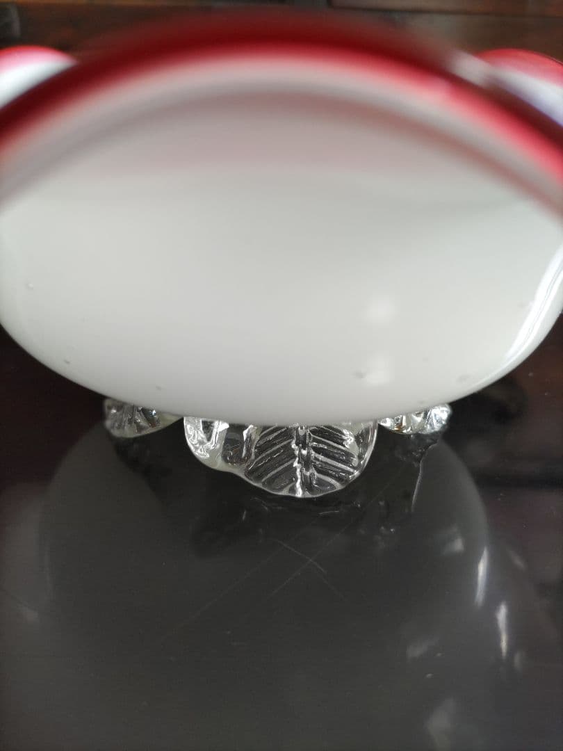 明治文化の薰風　花開く開化の粋　乳白赤縁氷コップ　貴重な当時物　最終特価販売