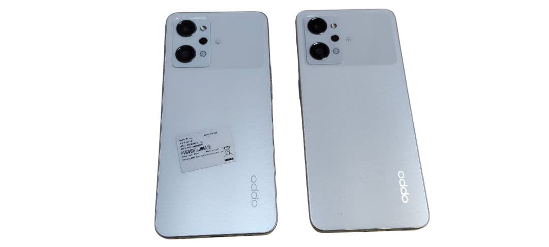 Oppo Reno 9A ホワイト 本体　2台セット　手帳型ケースなど付属品有り