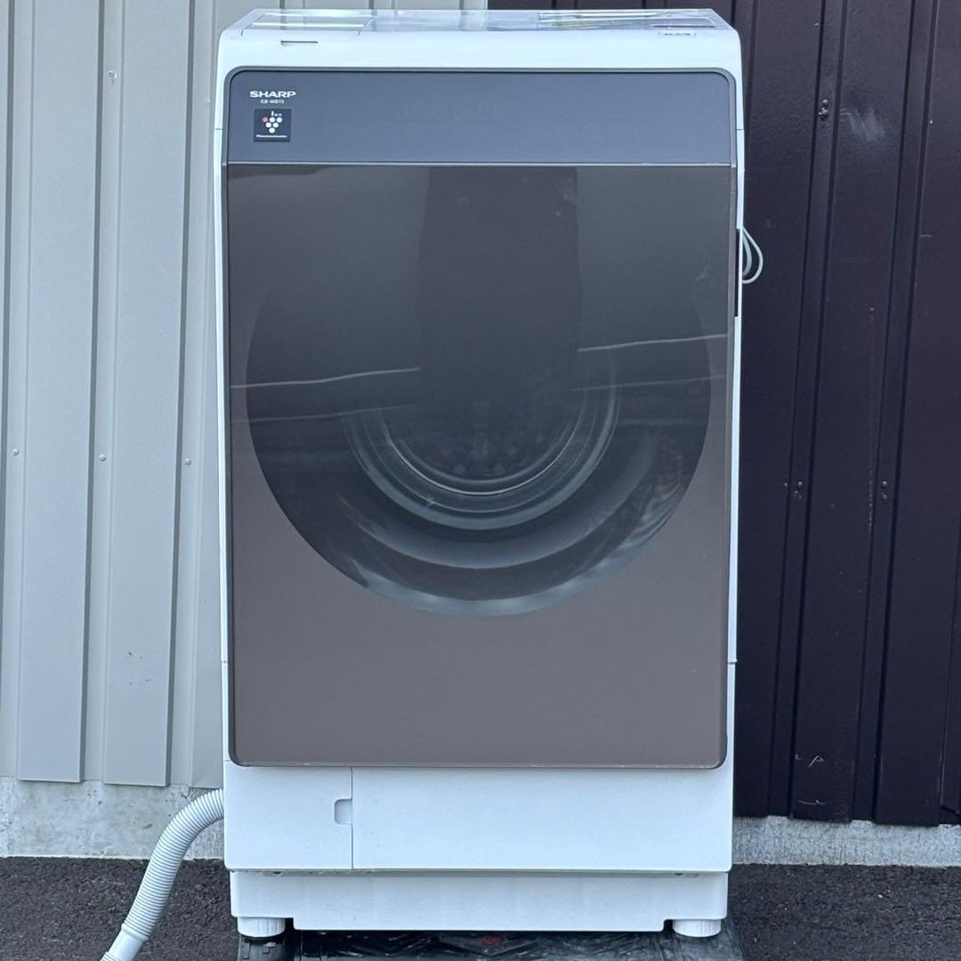 ωジャンク品 SHARP ドラム式電気洗濯乾燥機 ES-WS13-TL 2020