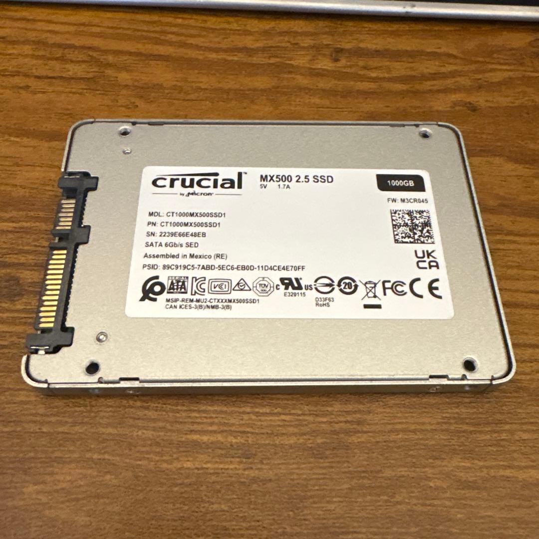crucial MX500 2.5インチ SSD 1TB