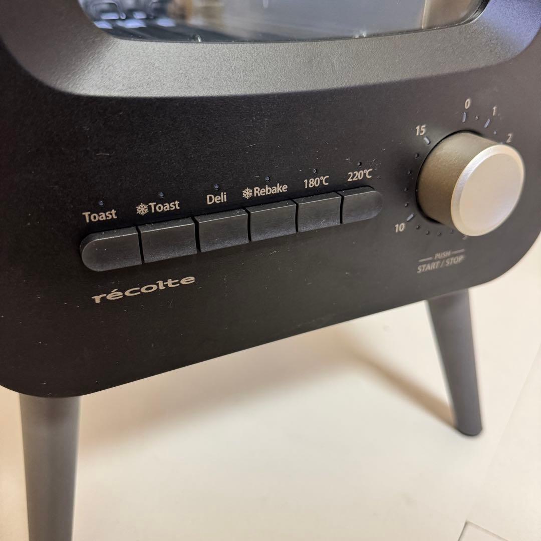 レコルト スライドラックトースター RSR-2 ブラック　家電　オーブン