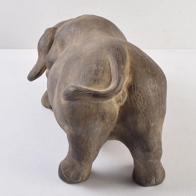 中国　古陶磁　陳鳴遠　朱泥　豚俑　陶俑　置物　V　9208AE