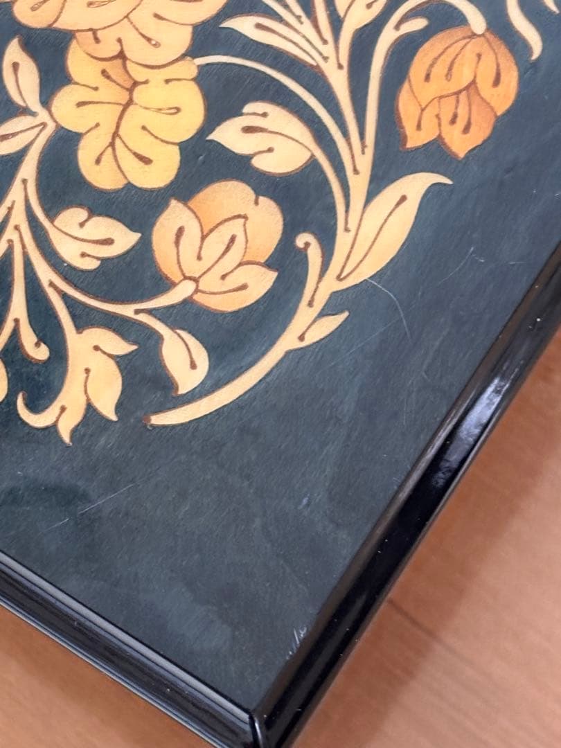 SALE❣️未使用コレクション ❣️イタリア製オルゴール 象嵌細工 動作品