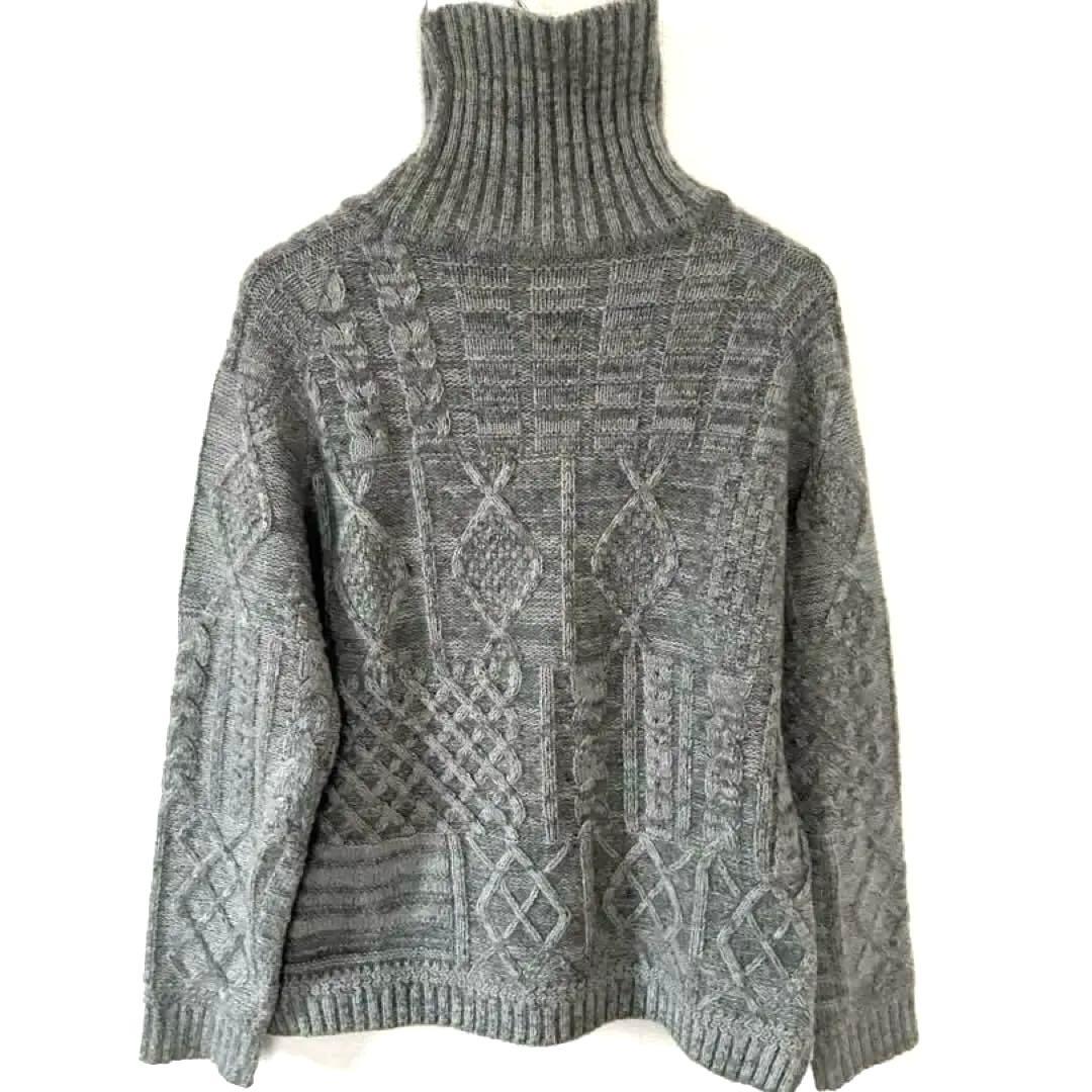 ロンハーマン別注bukhtタートルネックニット【ラム.モヘア.ウールミックス】L