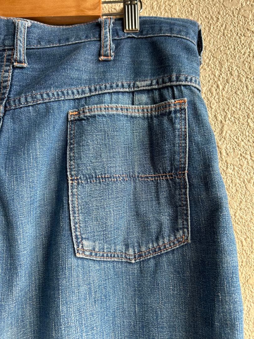 60s デニム ランチパンツ デニムパンツ ヴィンテージ 古着