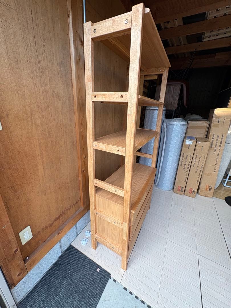 【引取or直配送】ニトリ 木製 チェストラック アルナス2 80 シェルフ