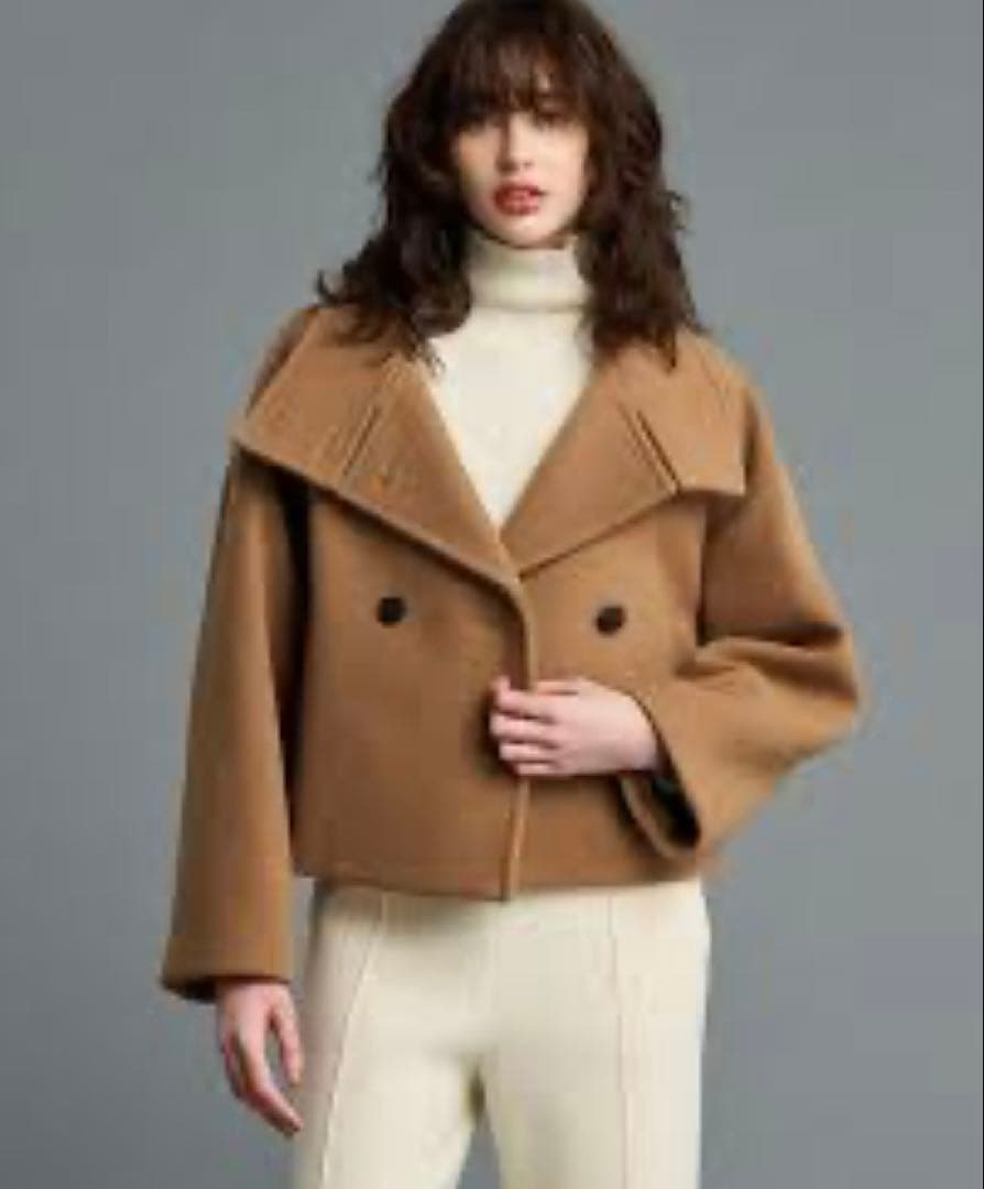 まめ！ピーコートuncrave STANDARD キャメル定価34980円