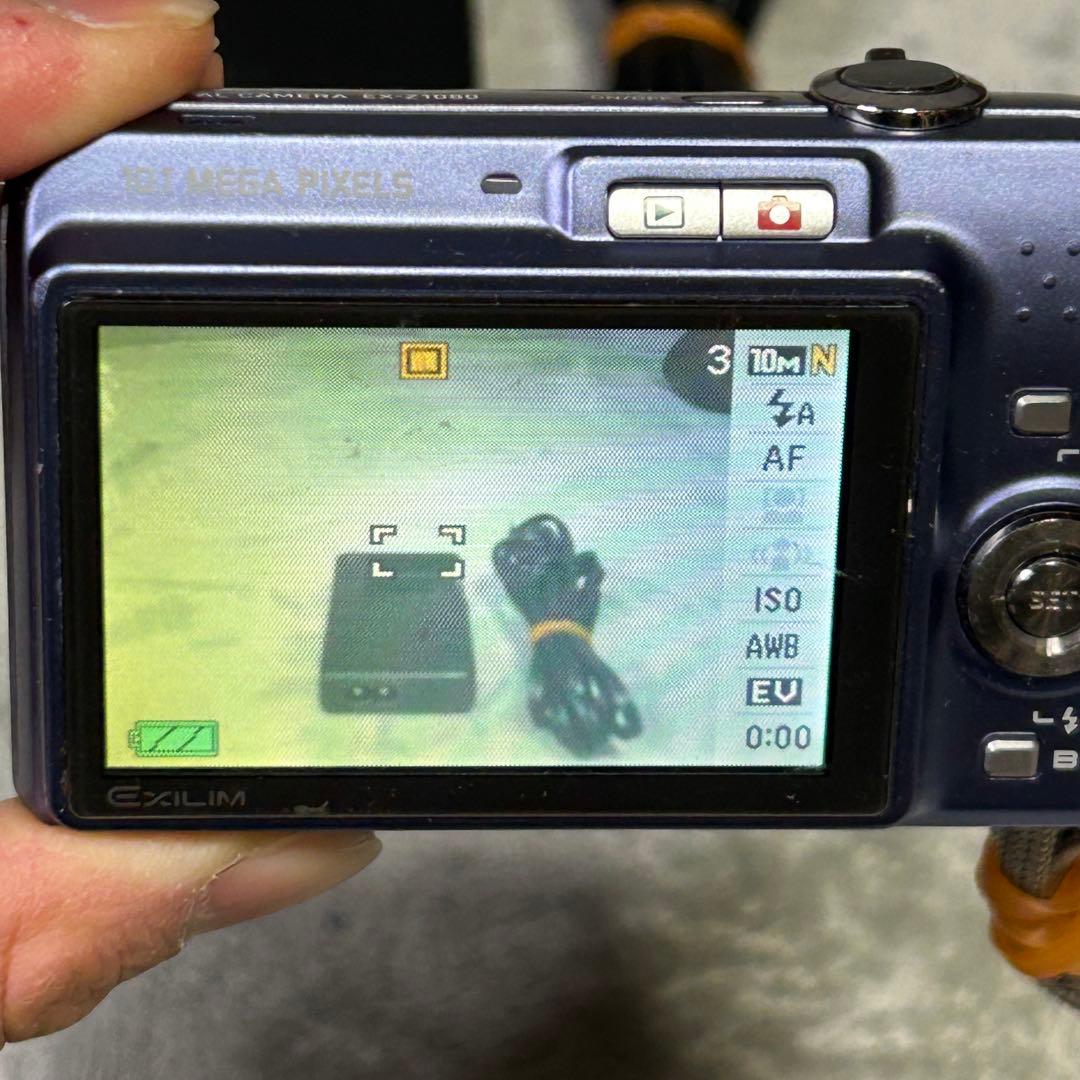 【希少ブルー】CASIO EXILIM EX-Z1080 オールドコンデジ