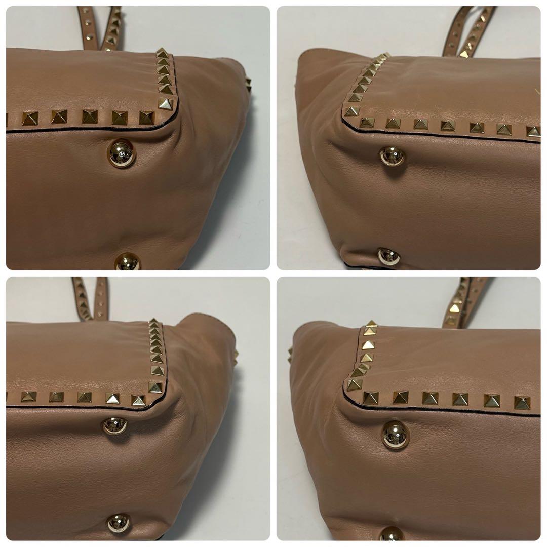 q12【美品】保存袋　領収書付　ヴァレンティノ　ロックスタッズ2wayショルダー