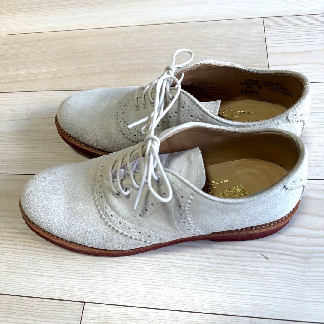 WALK OVER ホワイトバックス ダービーシューズ ウォークオーバー　サドル