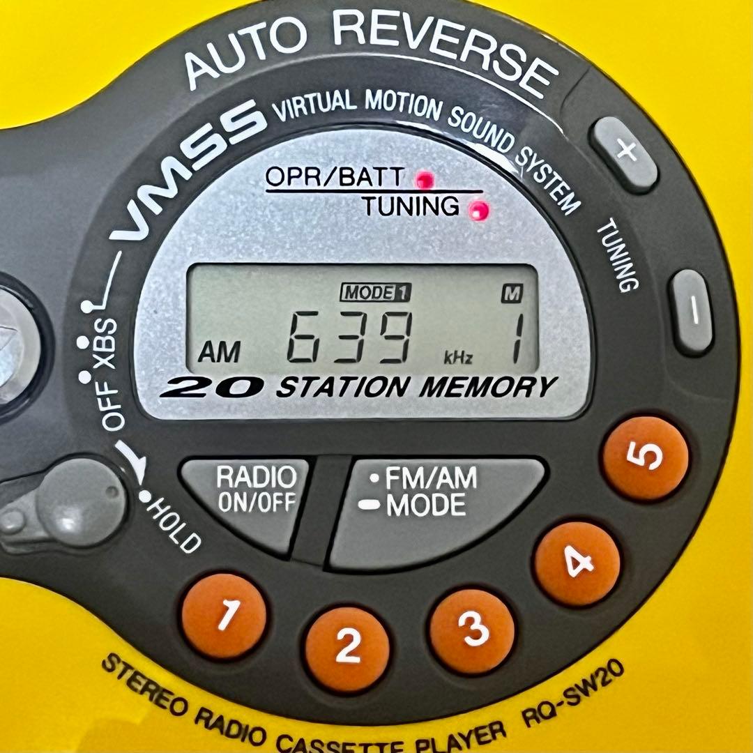 【整備品】Panasonic SHOCKWAVE RQ-SW20 イエロー