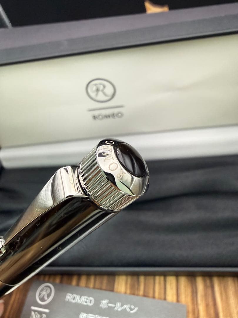 伊東屋 Romeo ボールペン NO.3 イタリアングレイ 太軸 美品