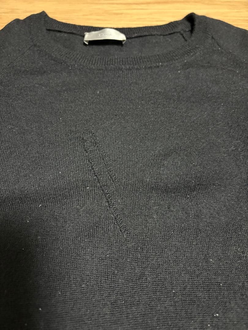 Dior Homme 05AW エディ期 クラッシュニット 爪 XS 黒