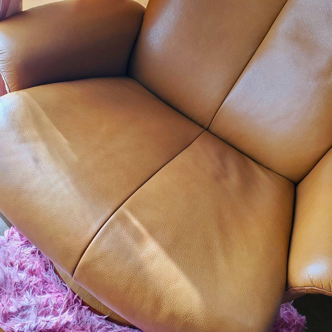 【送料込み】NITORI パーソナルチェア/オットマンあり☆リクライニングソファ